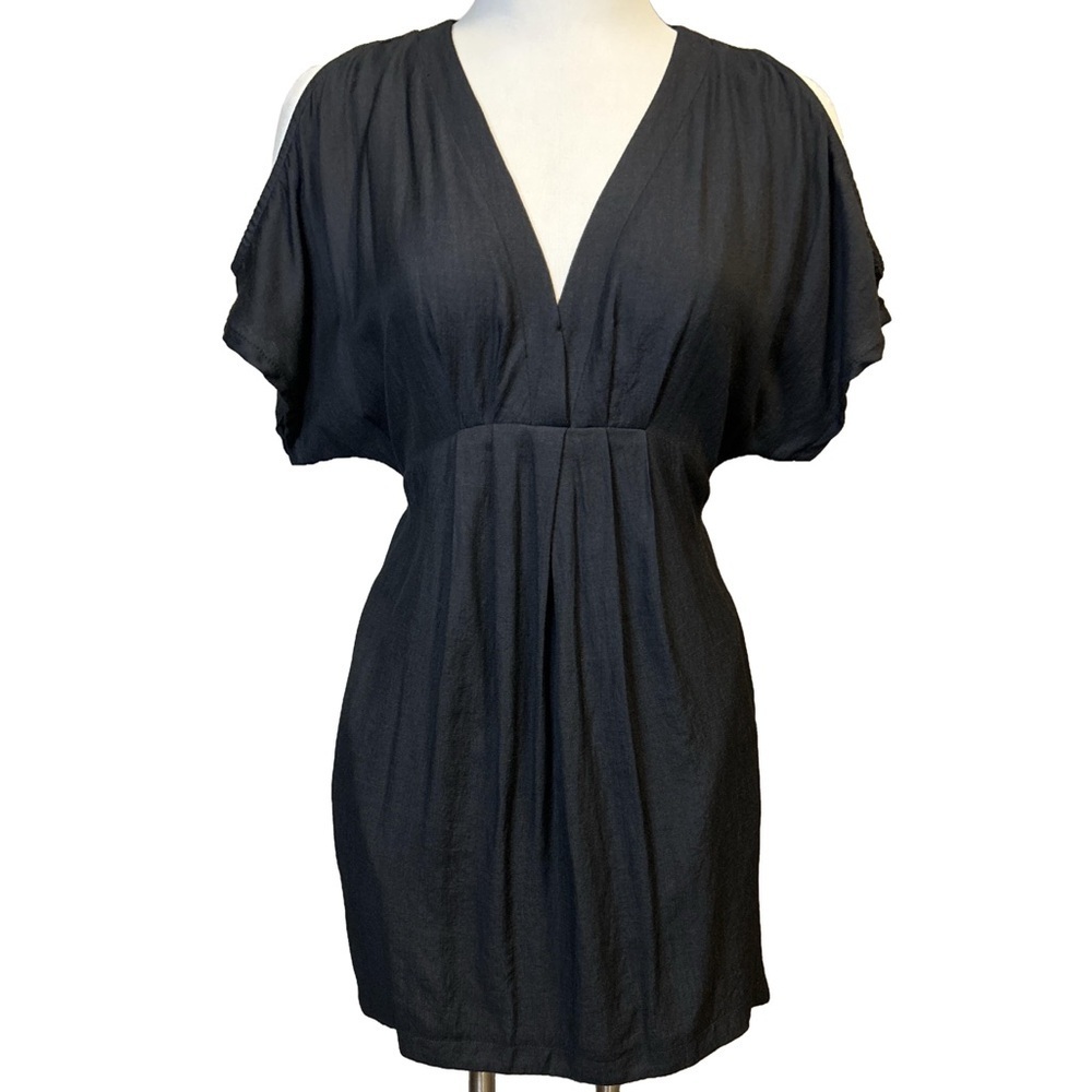 Lush Cold Shoulder Empire Waist Mini Dress/XSmall